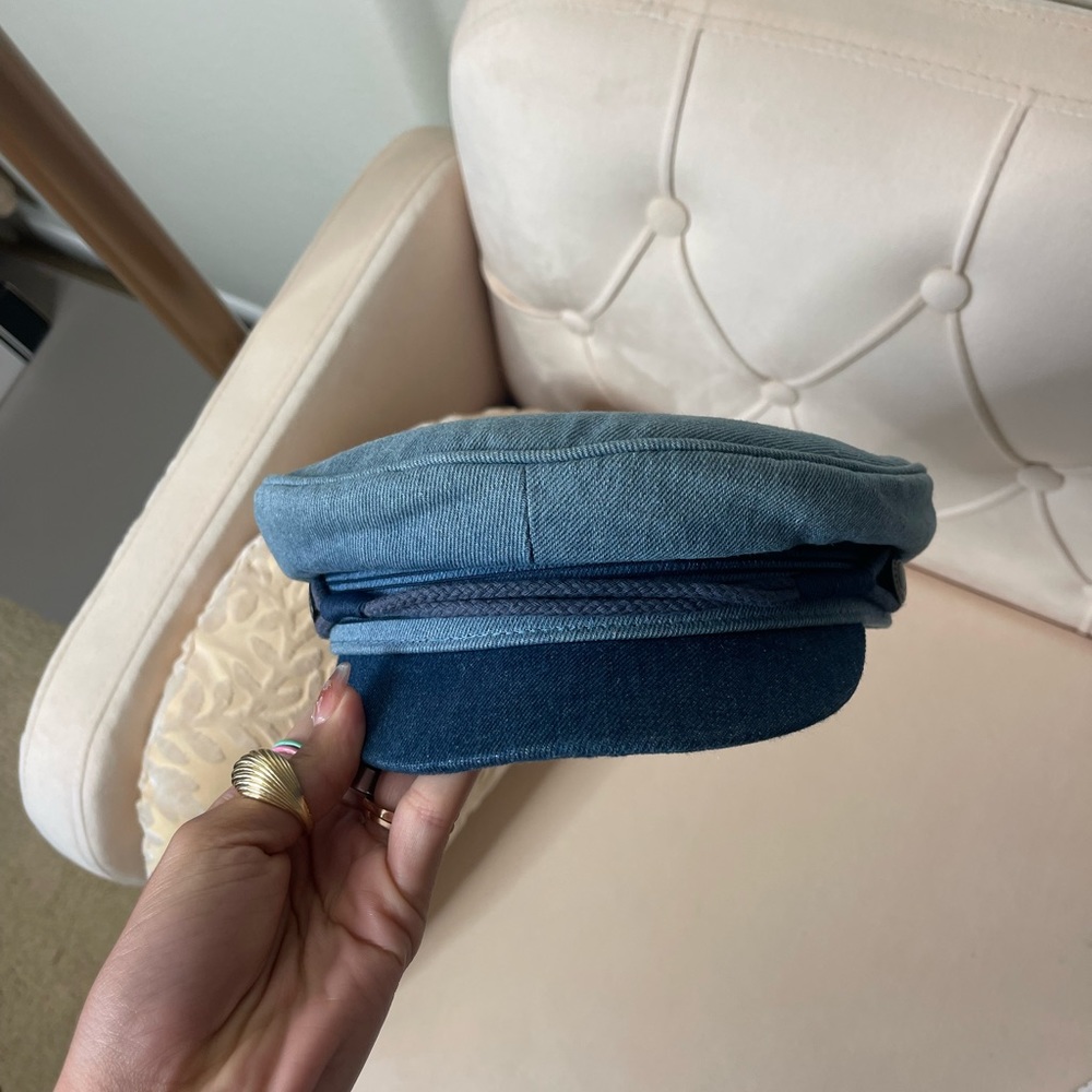 Denim Baker Boy Hat